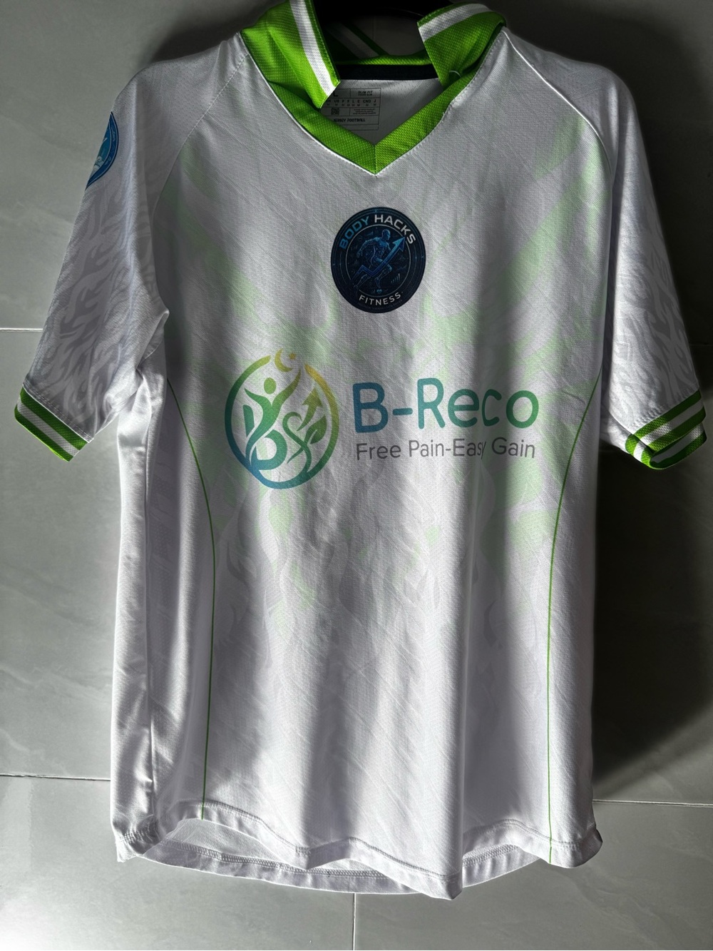 White & Green Men's Performance Jersey